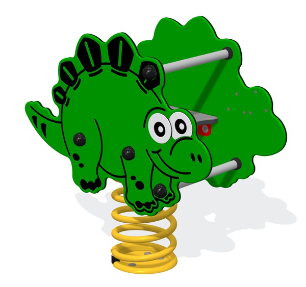 Sit in Stegosaurus Spring Rocker